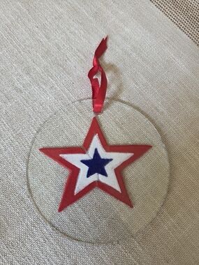 FOLIO Hand painted Glass Suncatcher